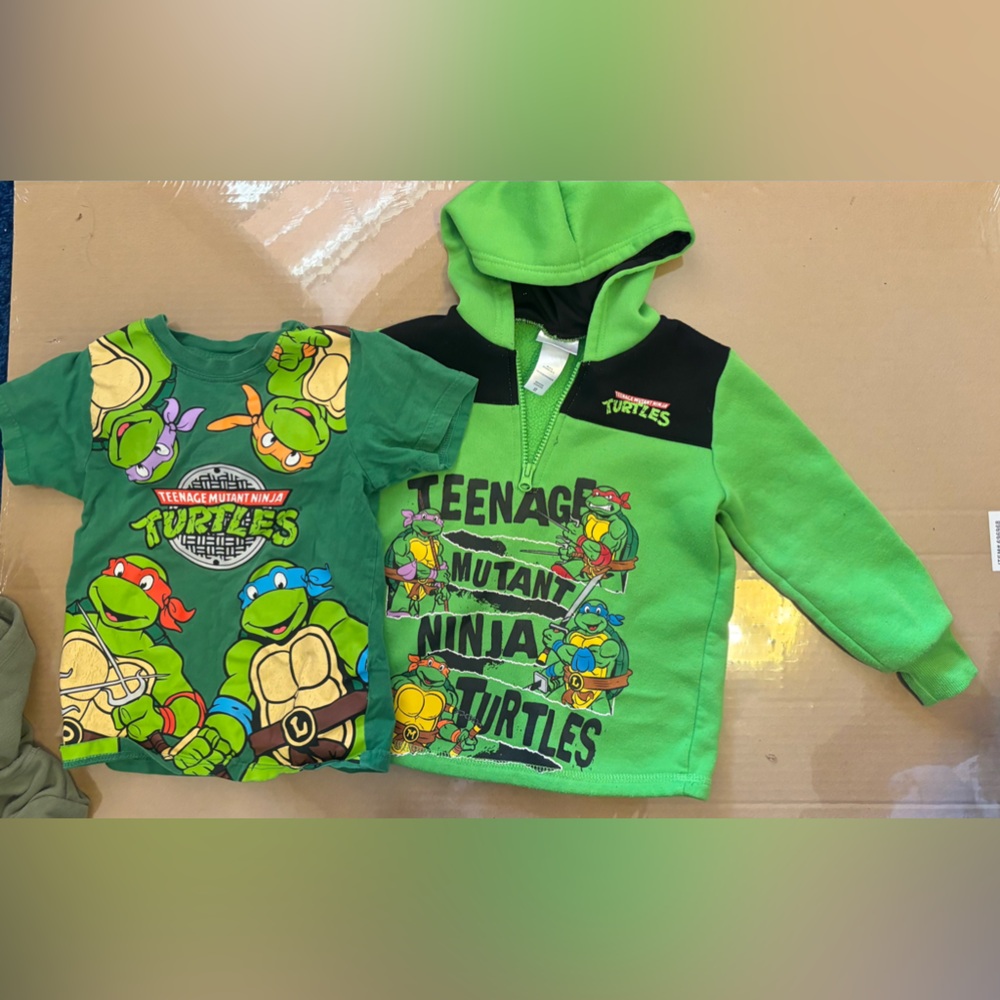 Green Kids Shirt & Hoodie Set
